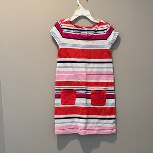 Gymboree Striped Dress - Red, Pink, and Blue